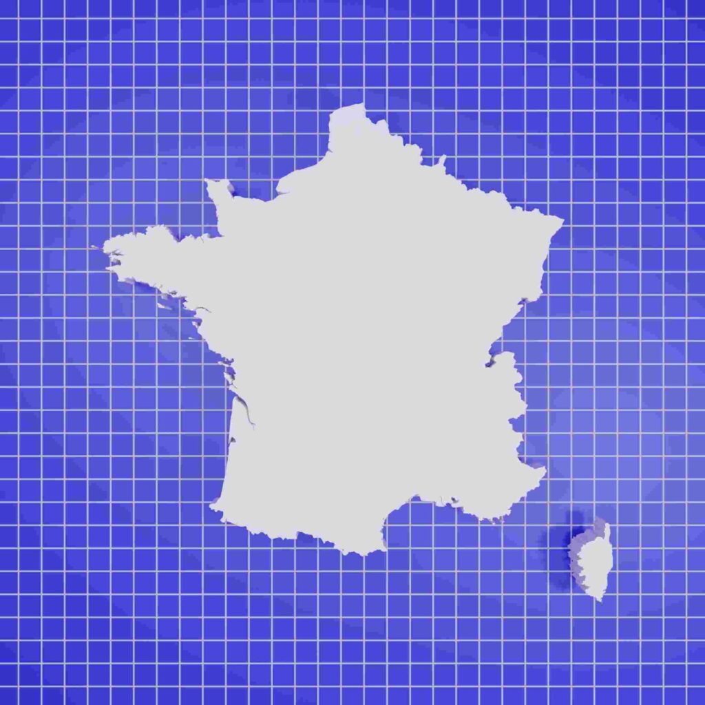 Map of France
